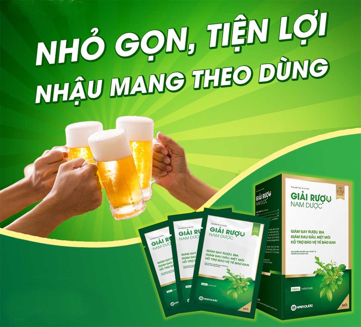 Giải Rượu Nam Dược (Dạng gói) 13 Giải Rượu Nam Dược (Dạng gói) giúp giảm mệt mỏi
