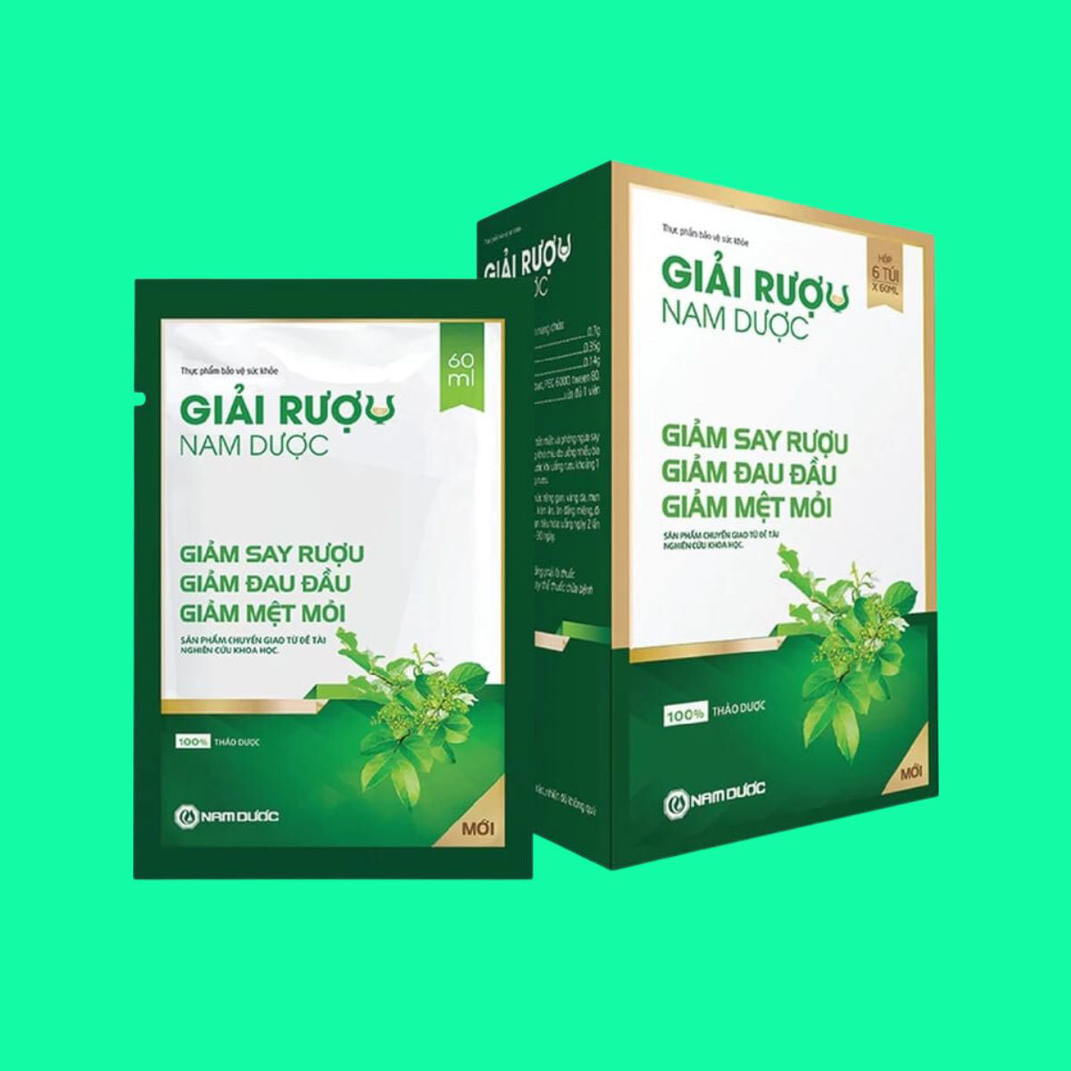 Thiết kế chưa có tên - 1 Thuốc Giải Rượu Nam Dược (Dạng gói)