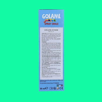 Xịt họng Golanil Junior 9 Xịt họng Golanil Junior