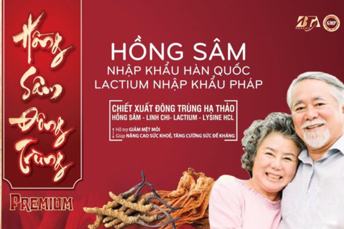 Hồng Sâm Đông Trùng Premium Hộp 30 gói