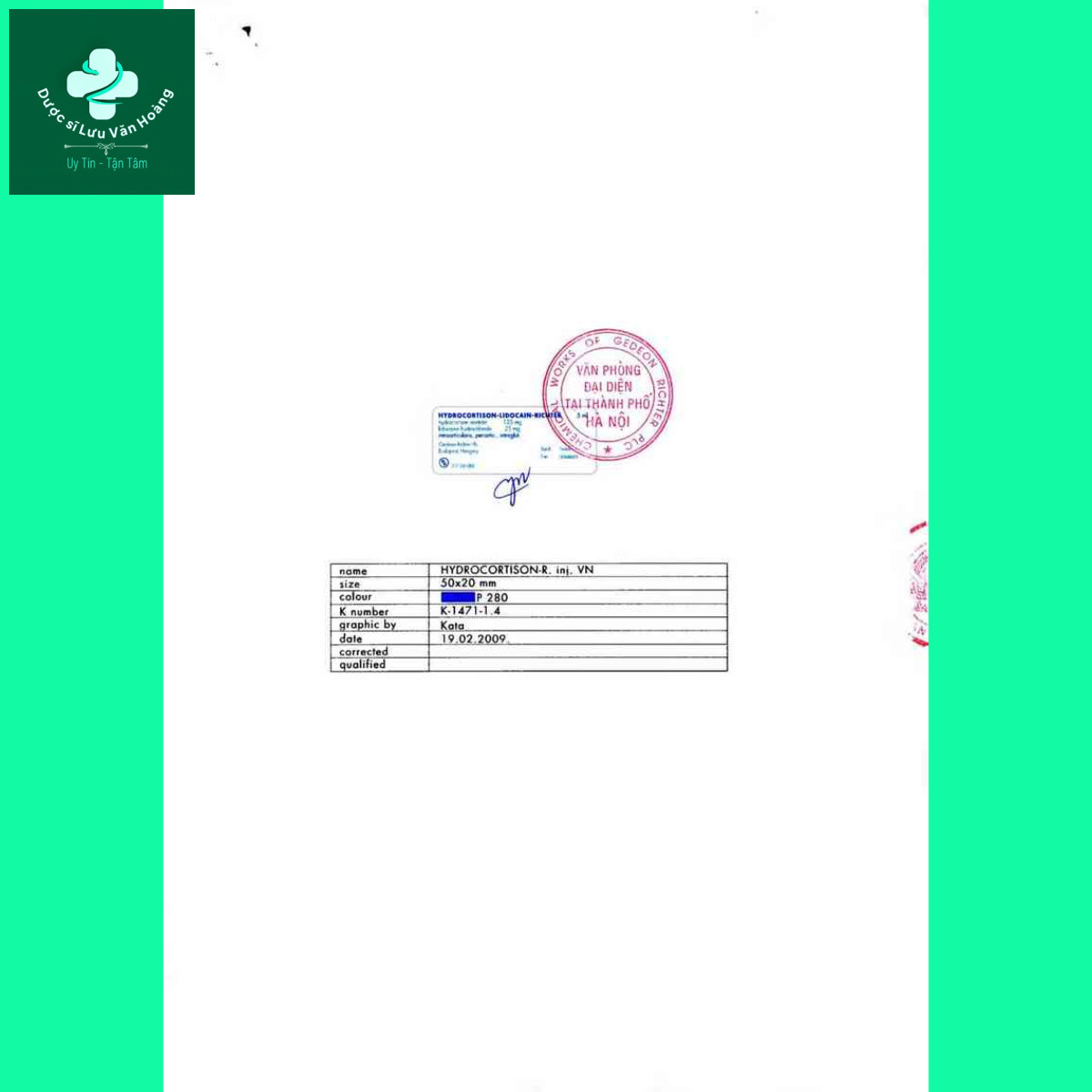 hydrocortison-lidocain-richter-hdsd-2 Thuốc tiêm Hydrocortison - Lidocain -Richter