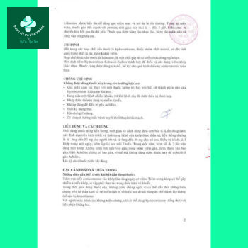 Hydrocortison-Lidocain-Richter 13 Thuốc tiêm Hydrocortison - Lidocain -Richter