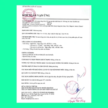 Thuốc Kim Ngân Vạn Ứng