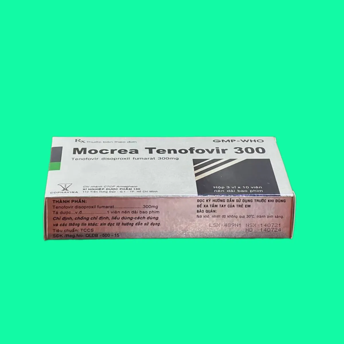 mocrea-tenofovir-300-5 Thuốc Mocrea Tenofovir 300