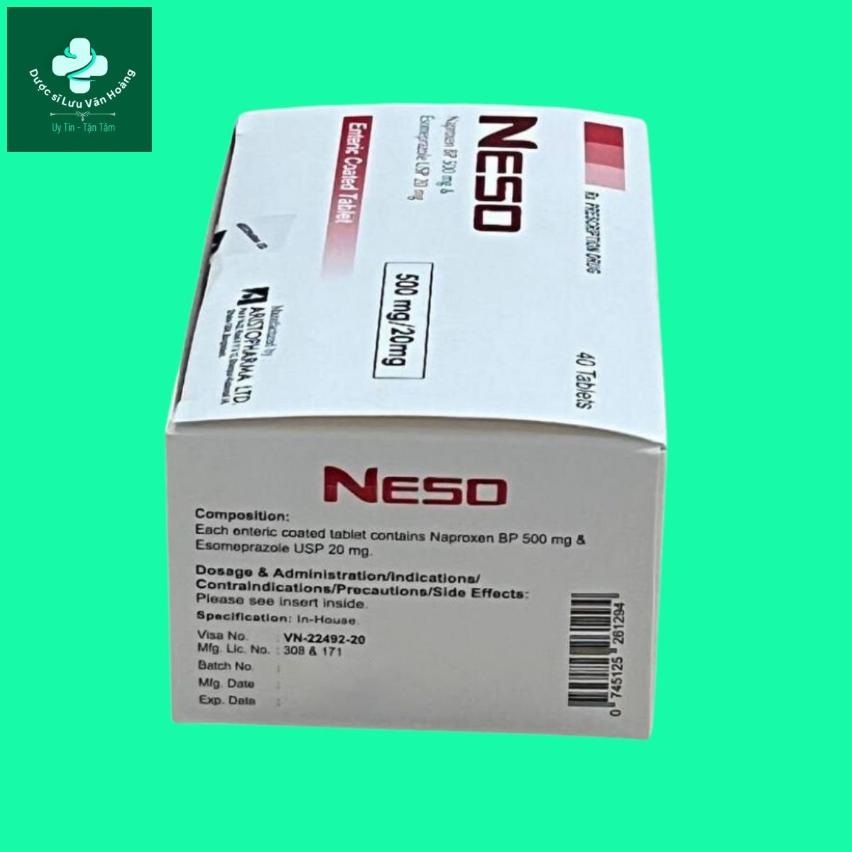 neso-2 Thuốc Neso 500mg/20mg