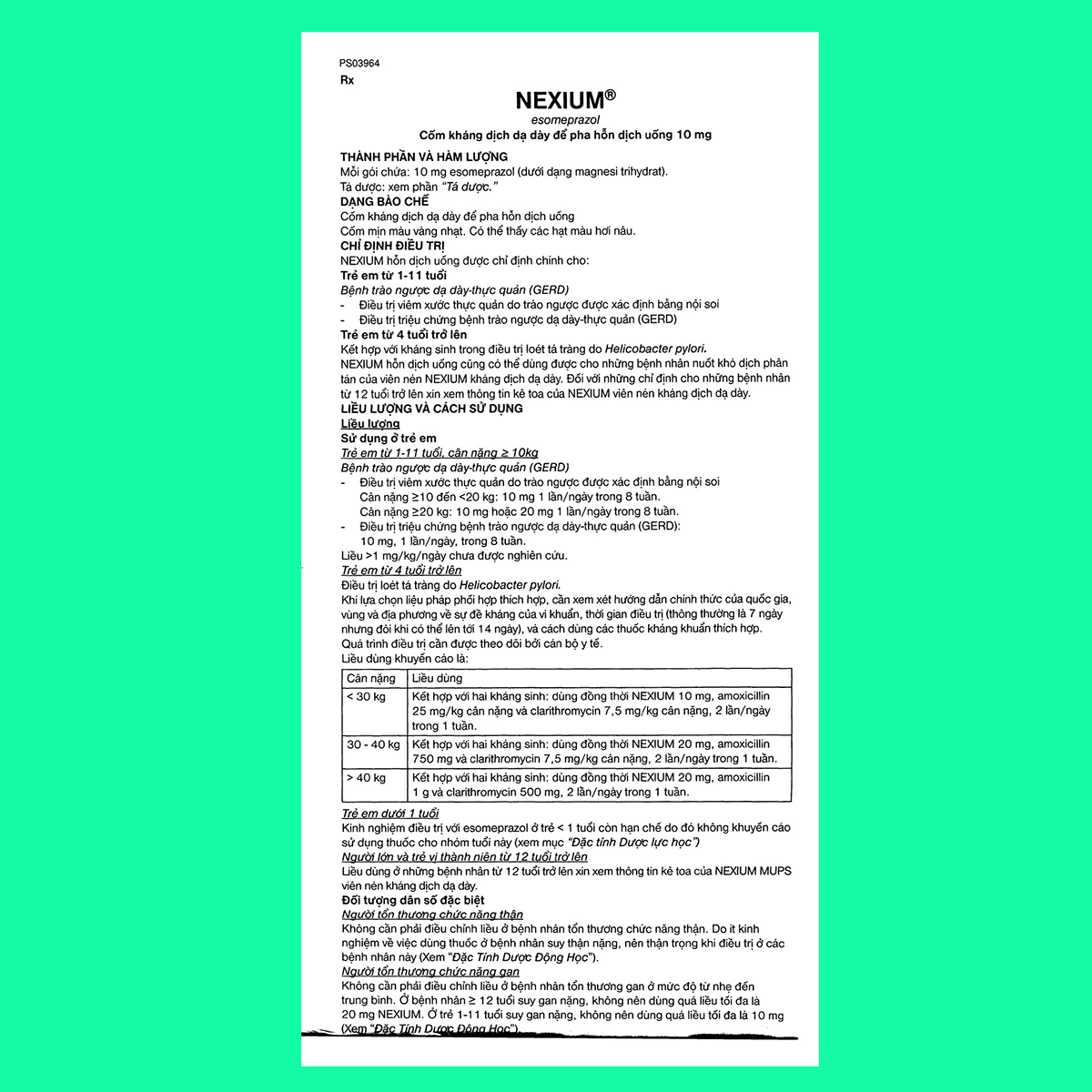 nexium-10mg-5 Thuốc Nexium 10mg