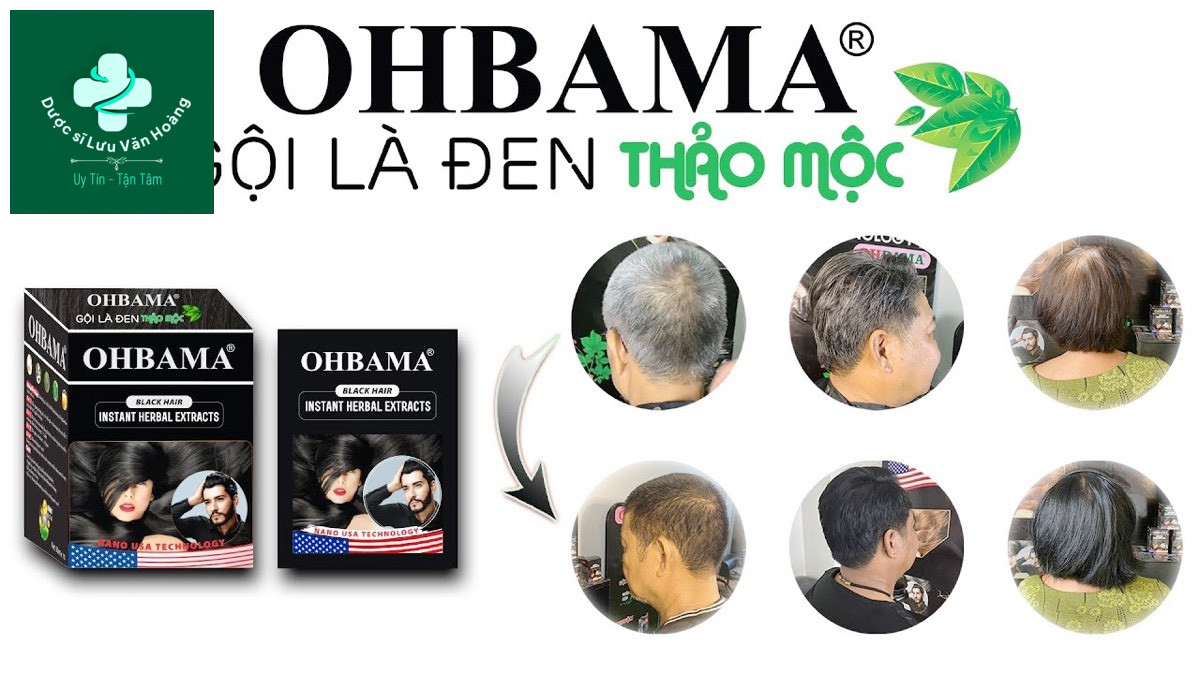 Dầu gội Thảo mộc Ohbama gội là đen