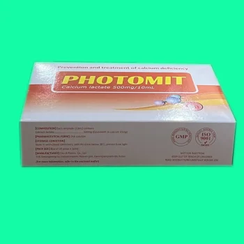 Photomit 500mg/10ml 2 thuốc Photomit 500mg/10ml