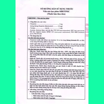 Thuốc Sibetinic 5mg