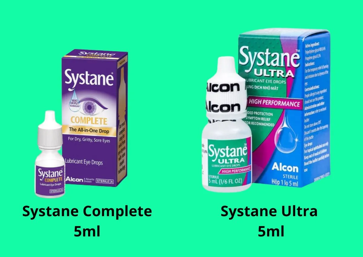 Systane Ultra 5ml 32 Complete Systane và Systane Ultra khác nhau như thế nào?