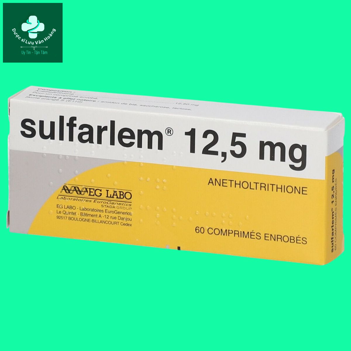 sulfarlem-12.5mg-1 Thuốc Sulfarlem 12,5mg