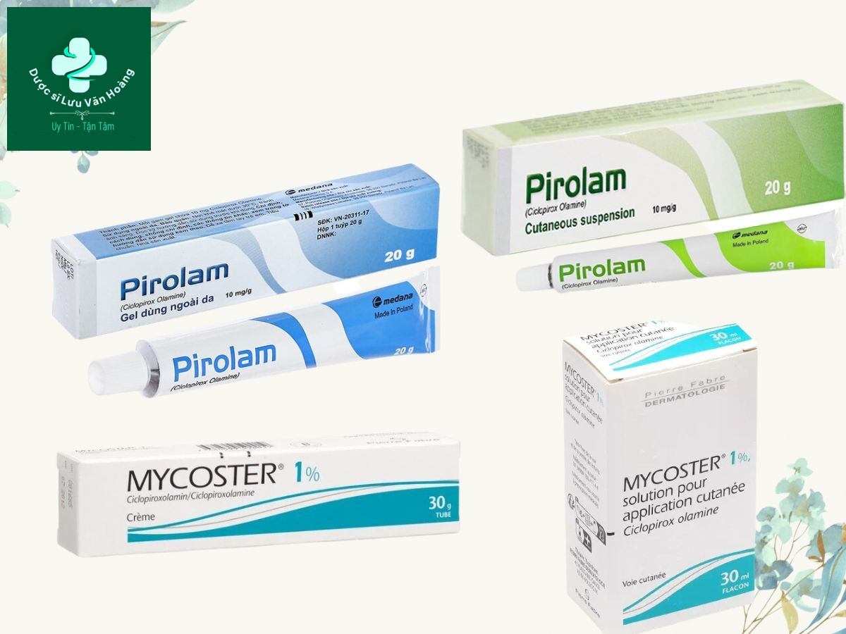 Thuốc bôi có chứa thành phần Ciclopirox