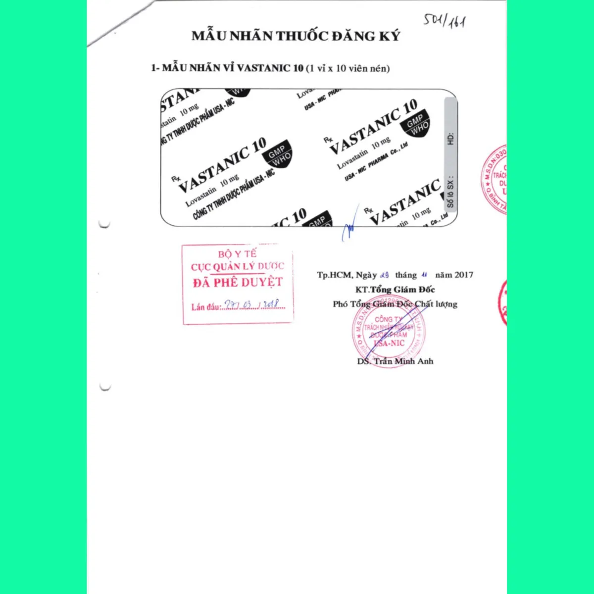 vastanic-hdsd-1 Thuốc Vastanic 10