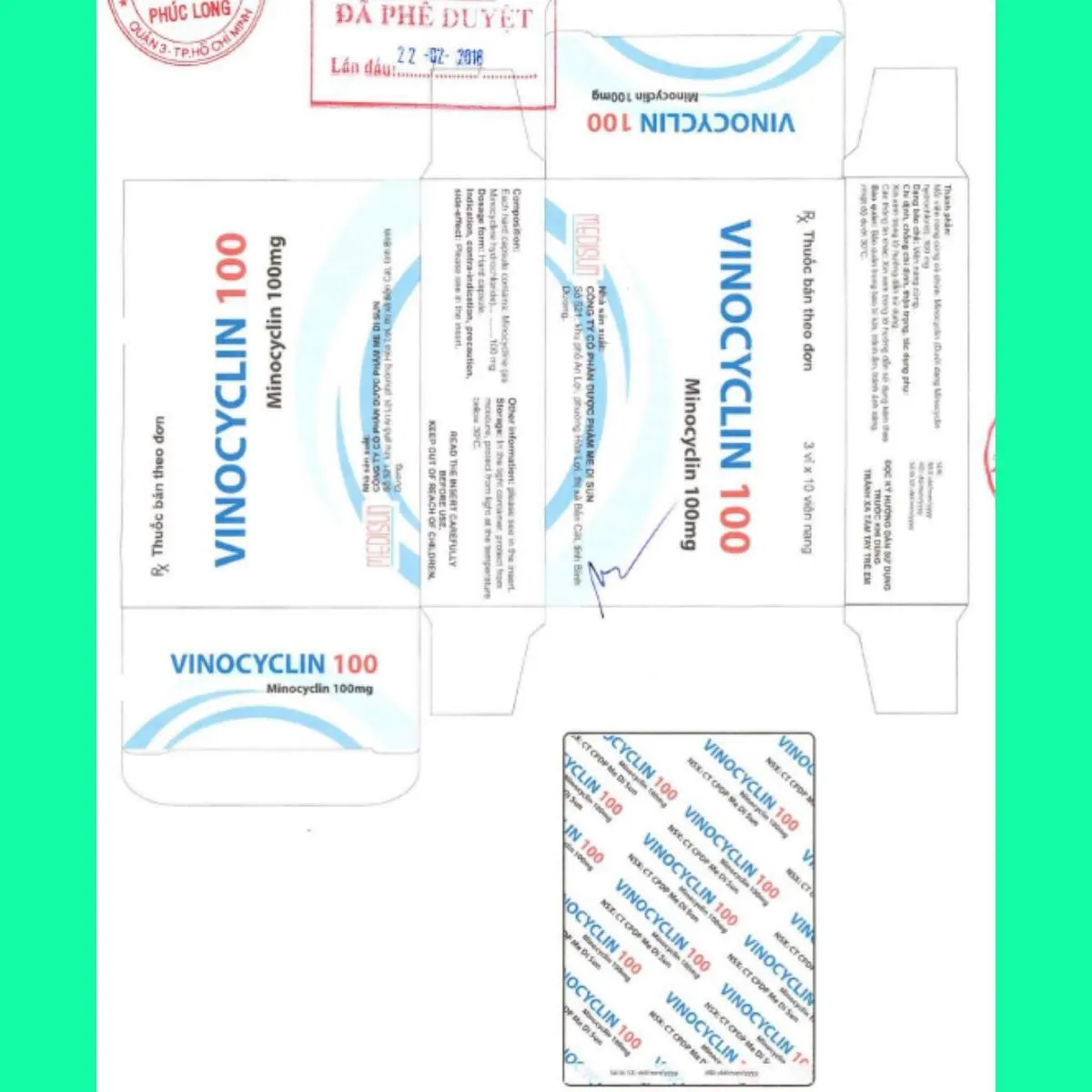 vinocyclin-100-3 Thuốc Vinocyclin 100