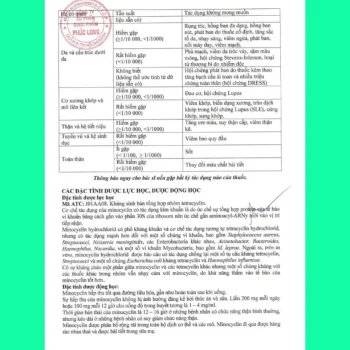 Vinocyclin 100 9 Thuốc Vinocyclin 100
