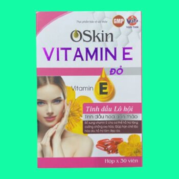 Oskin Vitamin E đỏ Hộp 30 viên 6 Oskin Vitamin E đỏ
