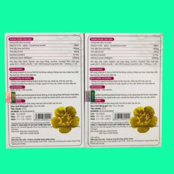 Oskin Vitamin E đỏ Hộp 30 viên 10 Oskin Vitamin E đỏ