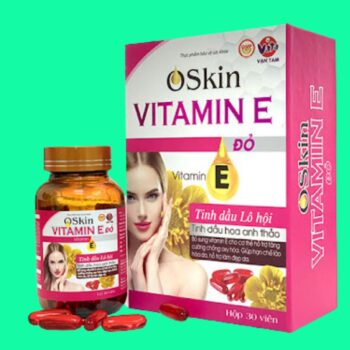 Oskin Vitamin E đỏ Hộp 30 viên 3 Oskin Vitamin E đỏ