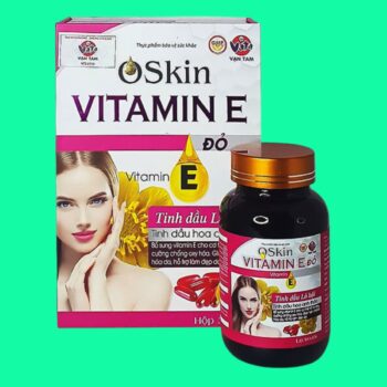 Oskin Vitamin E đỏ Hộp 30 viên 5 Oskin Vitamin E đỏ