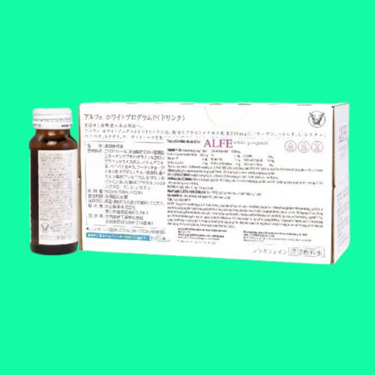 Alfe-White-Program-3 Mặt sau hộp Alfe White Program