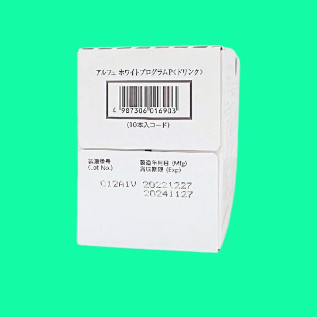 Alfe-White-Program-5 Mặt sau hộp Alfe White Program