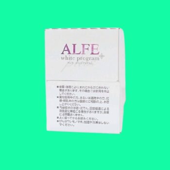 Alfe White Program 6 Mặt sau hộp Alfe White Program