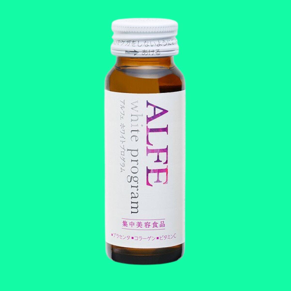 Alfe-White-Program-7 Mặt chính diện của lọ Alfe White Program