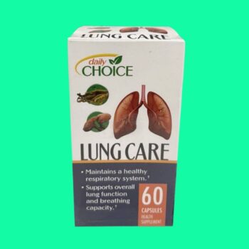 Mặt trước hộp Daily Choice Lung Care