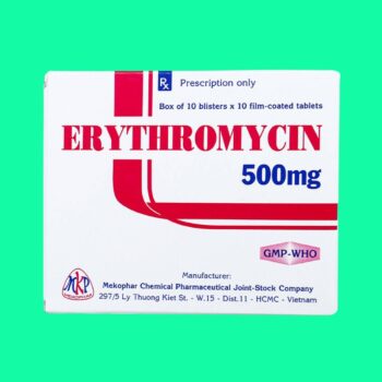 Erythromycin 500mg Mekophar 4 Thuốc Erythromycin 500mg Mekophar