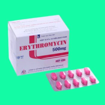 Erythromycin 500mg Mekophar 1 Thuốc Erythromycin 500mg Mekophar