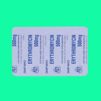 Erythromycin 500mg Mekophar 9 Thuốc Erythromycin 500mg Mekophar