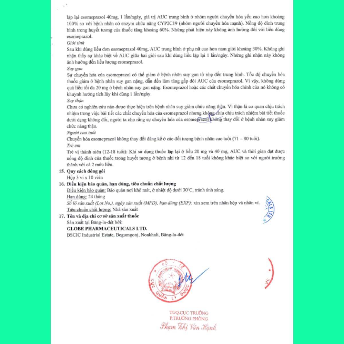 Esozot-10 Thuốc Esozot