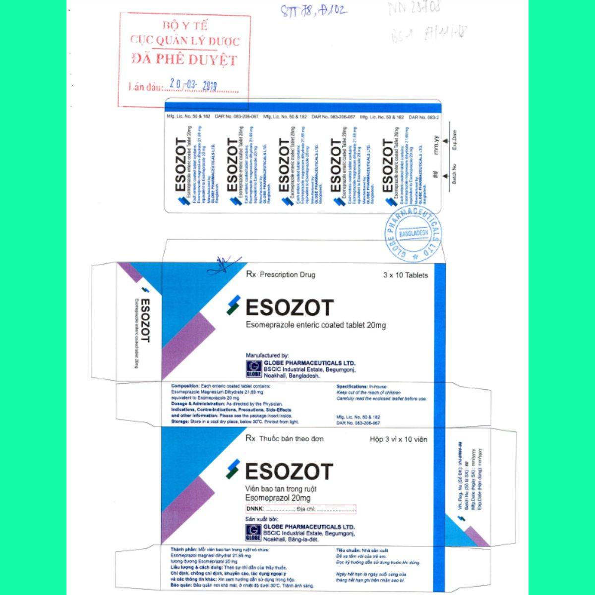 Esozot-2 Thuốc Esozot