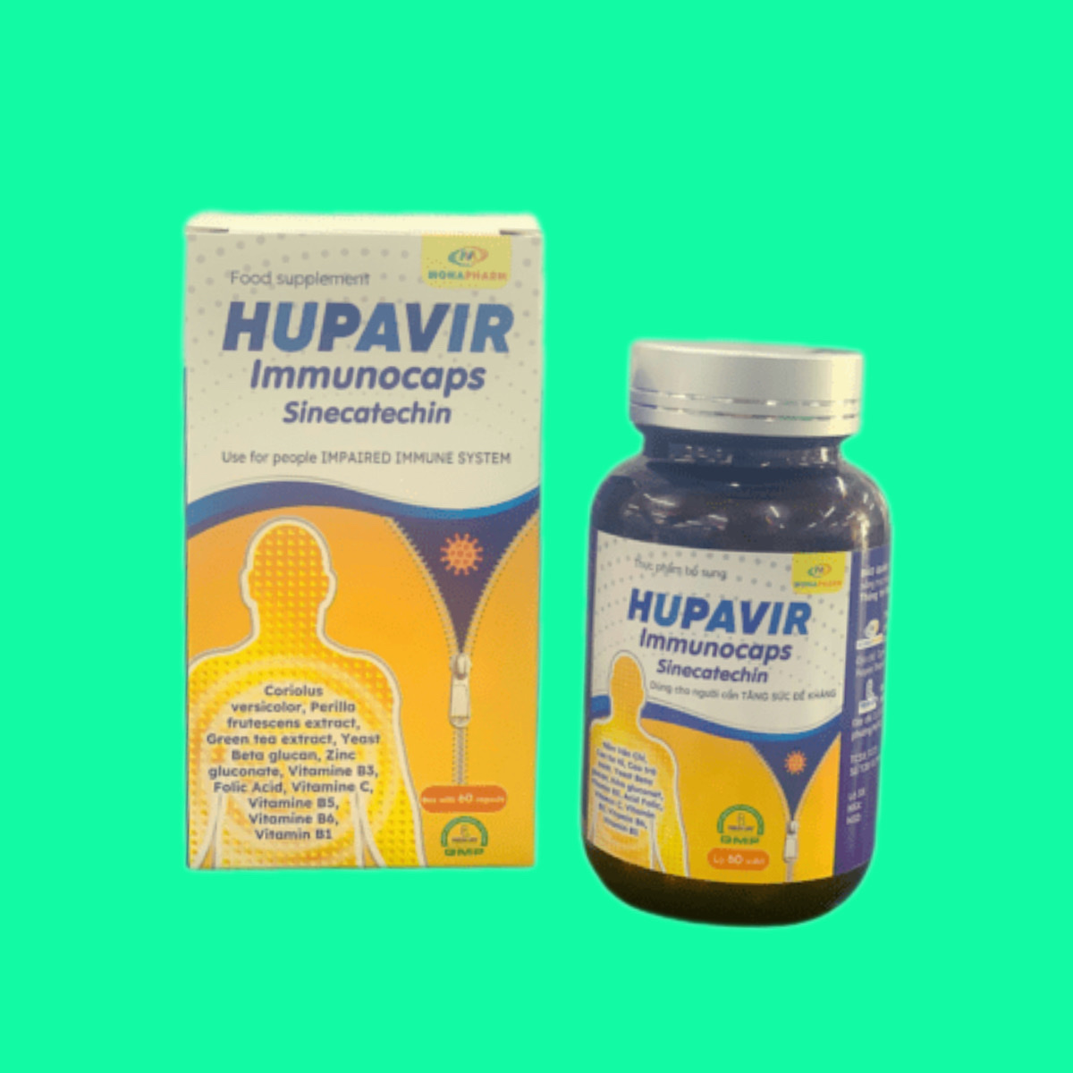 Hupavir-Immunocaps-2 Hupavir Sinecatechin Immunocaps