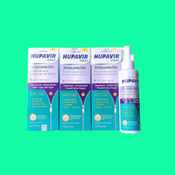 Dung dịch vệ sinh Hupavir Clean Sinecatechin 5 Dung dịch vệ sinh Hupavir Sinecatechin
