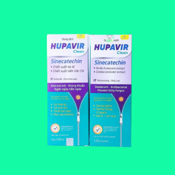 Dung dịch vệ sinh Hupavir Clean Sinecatechin 6 Dung dịch vệ sinh Hupavir Sinecatechin