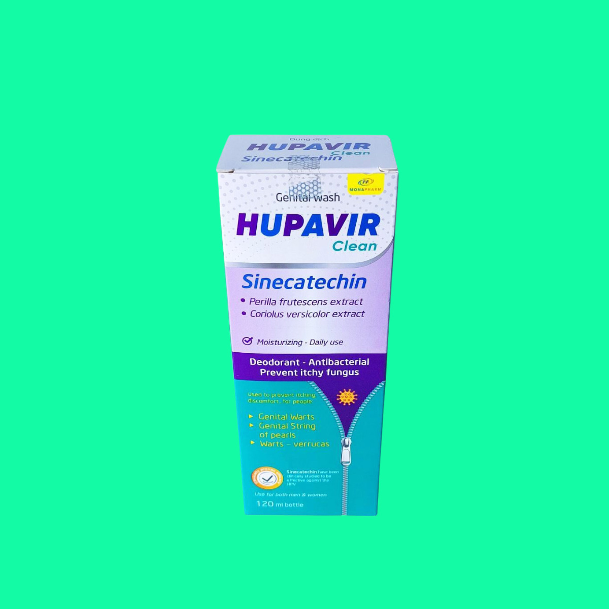 Hupavir Sinecatechin - 3 Dung dịch vệ sinh Hupavir Sinecatechin