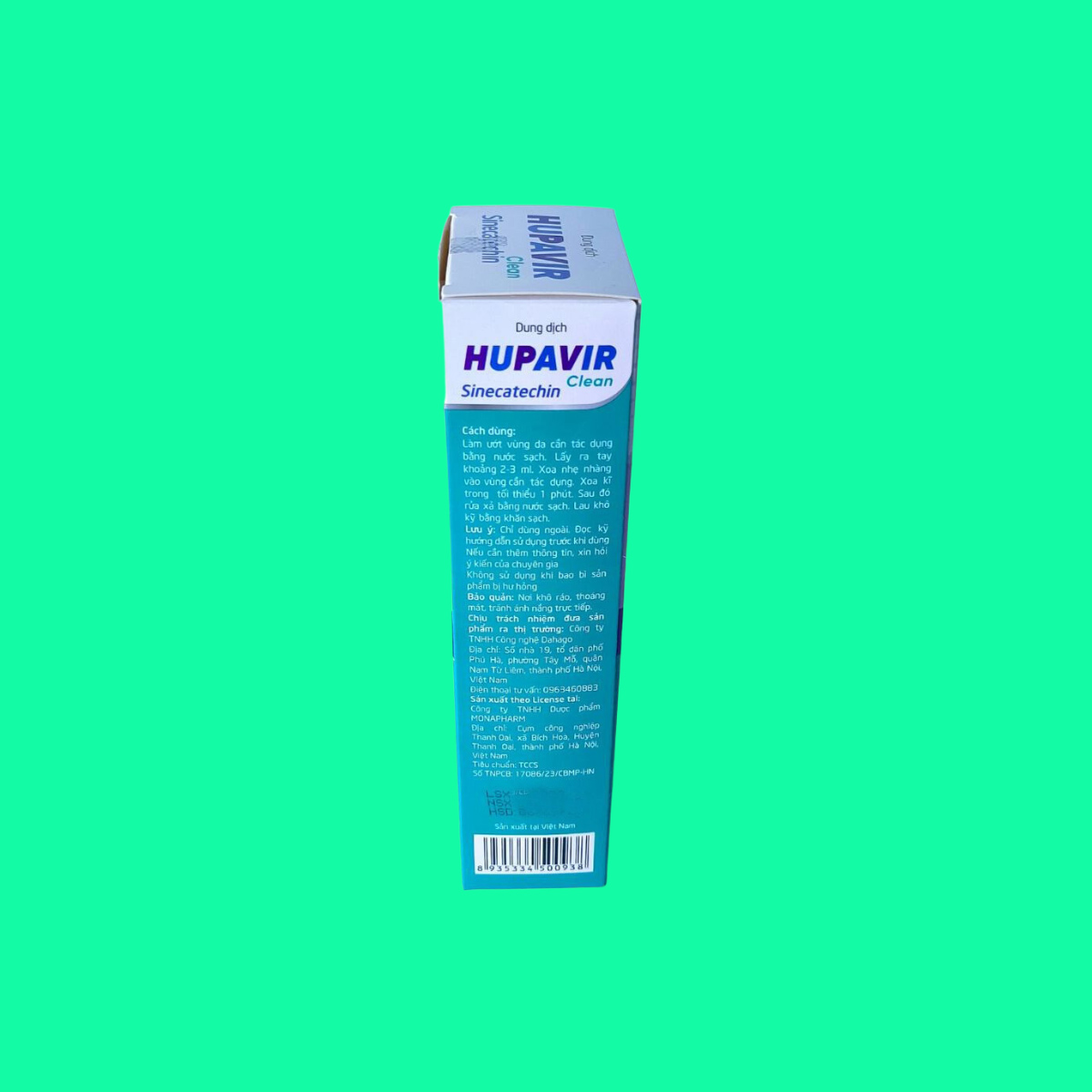 Hupavir Sinecatechin - 6 Dung dịch vệ sinh Hupavir Sinecatechin