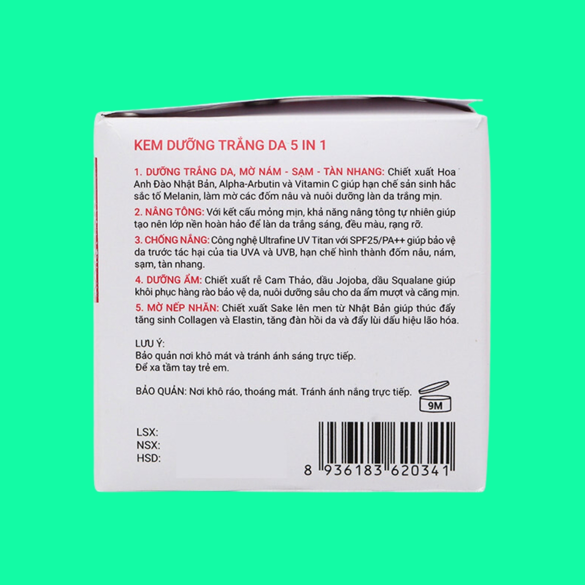 Kem-sac-ngoc-khang-5-in-1-4 Kem dưỡng trắng da Sắc Ngọc Khang 5 in 1