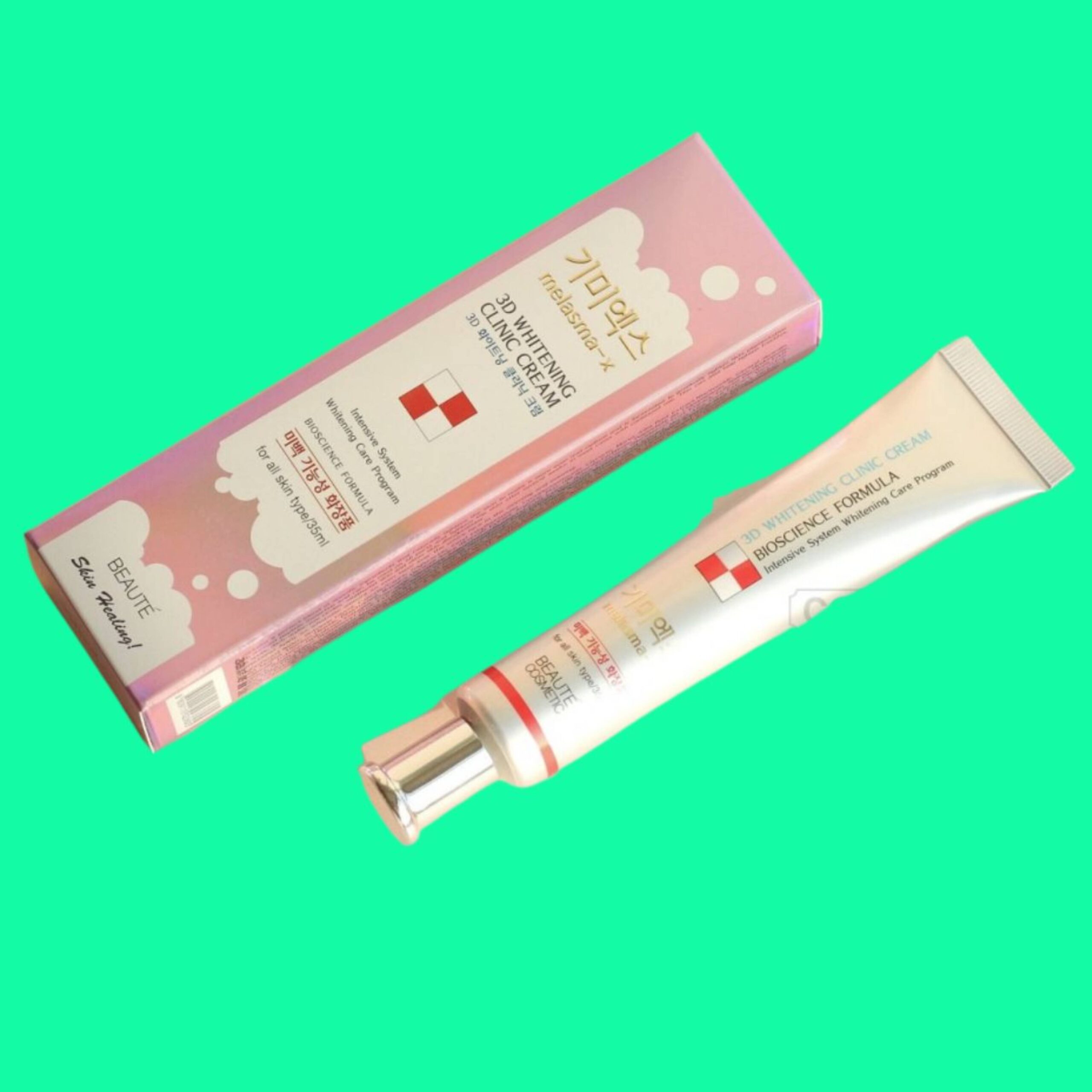 Melasma-X-3D-Whitening-Clinic-Cream-6 Mặt trước hộp Melasma-X 3D Whitening Clinic Cream