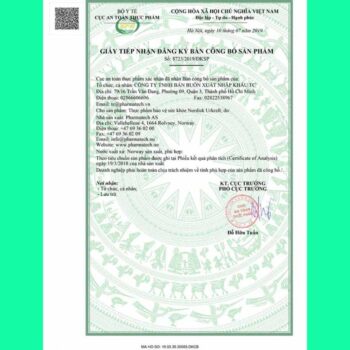 Tờ công bố sản phẩm Nordisk Urkraft