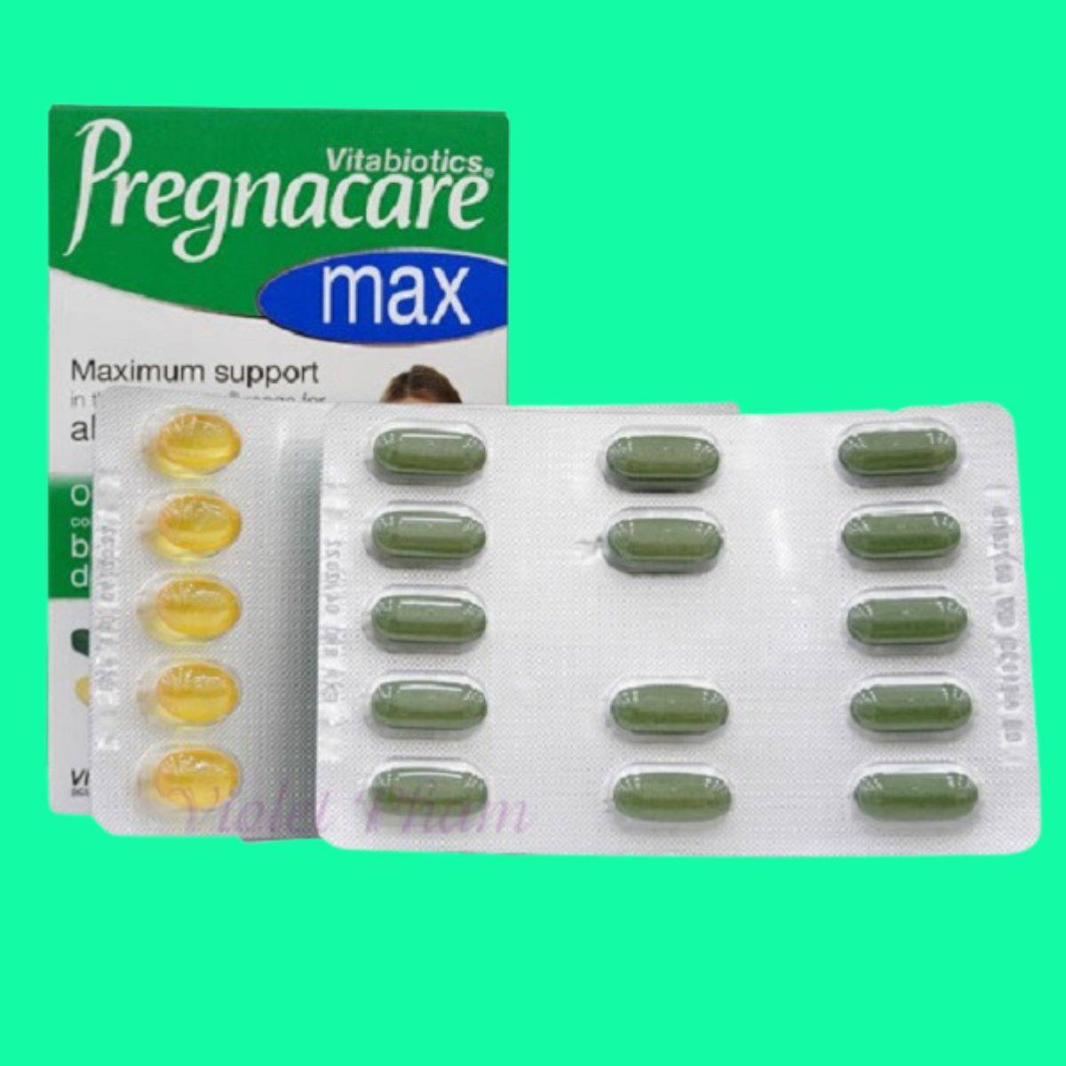 Pregnacare-Max-5 Mặt trước hộp Pregnacare Max