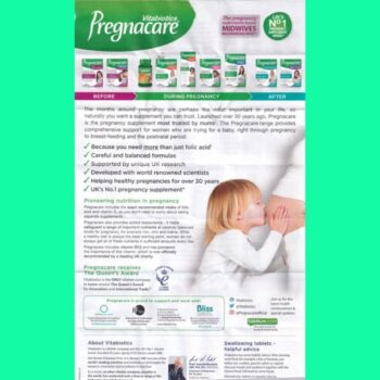 Pregnacare Breast-feeding 18 Tờ hướng dẫn sử dụng của Pregnacare Breast Feeding