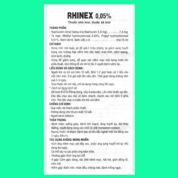 Thuốc nhỏ mũi Rhinex 0.05%