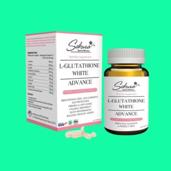 Viên uống sáng da Sakura L- Glutathione White Advance