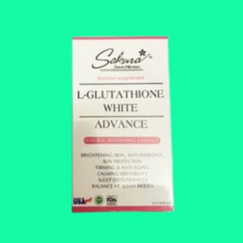 Viên uống sáng da Sakura L- Glutathione White Advance