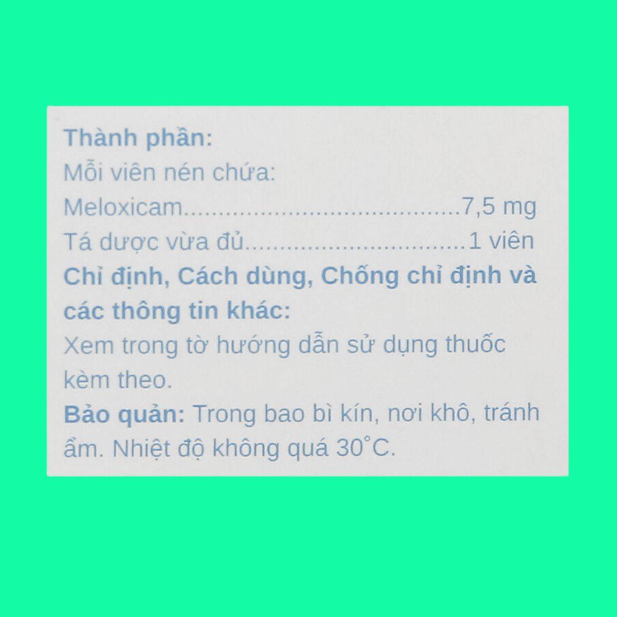 Stadxicam-75mg-14 Thuốc Stadxicam 7.5mg