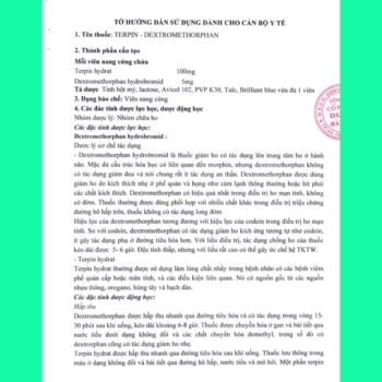 Thuốc Terpin - Dextromethorphan Hardiphar