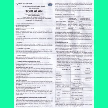 Toulalan 50mg 11 Thuốc Toulalan 50mg