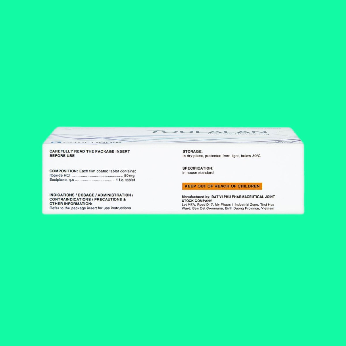 Toulalan-50mg-6 Thuốc Toulalan 50mg